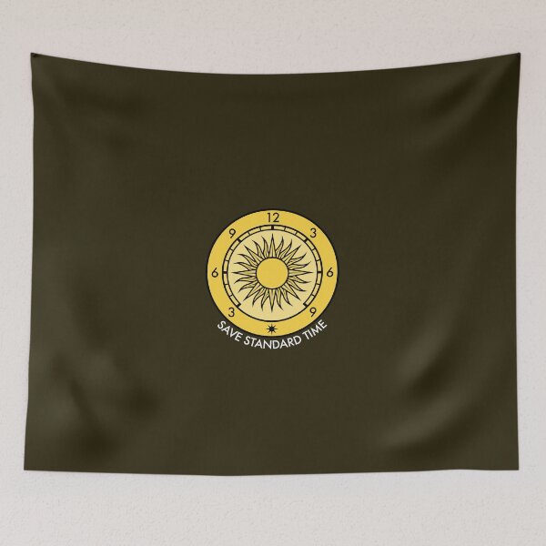 Item preview, Save Standard Time Logo and White Outer Ringed Wordmark designed and sold by Save Standard Time.