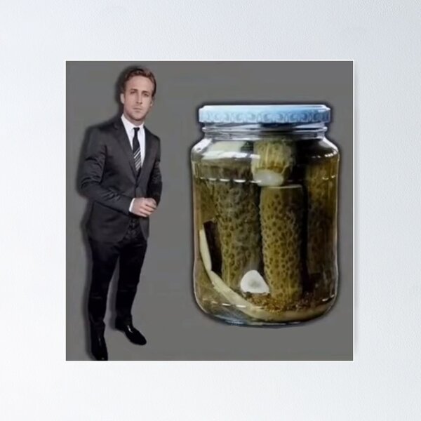 Item preview, ryan gosling and pickle jar designed and sold by staticc.