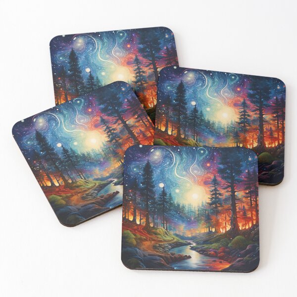 Item preview, Cosmic forest Realm Wallart designed and sold by Arcana13.