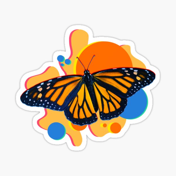 Item preview, Colorful Monarch Butterfly  designed and sold by Maybe-A-Robot.