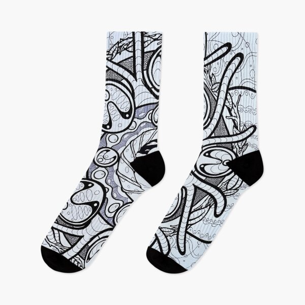 Item preview, Senses in all directions - black and white designed and sold by EyeCreateLines.