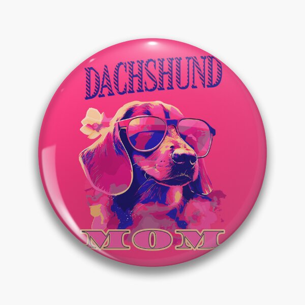 Item preview, Dachshund Dog Mom Pink Retro designed and sold by Hic21.