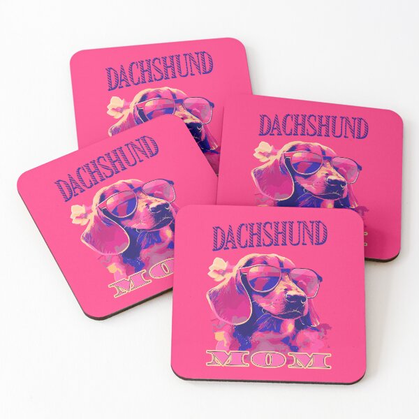 Item preview, Dachshund Dog Mom Pink Retro designed and sold by Hic21.