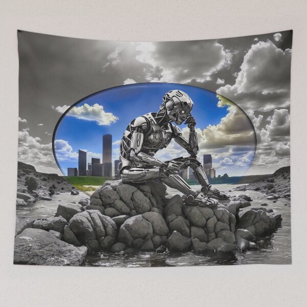 Item preview, Robot Thinker designed and sold by Glenburn Graphics.