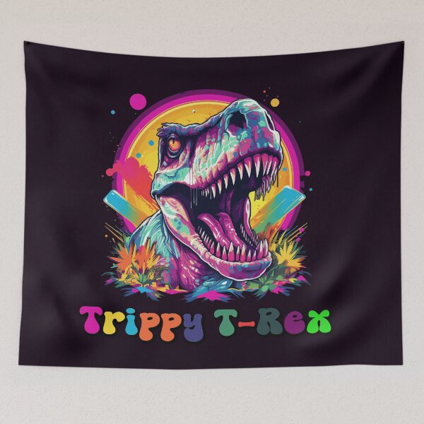 Item preview, Trippy T-Rex T-Shirt - Psychedelic Design designed and sold by AIPICCRAFT.