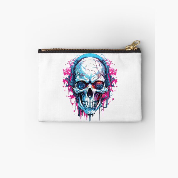 Item preview, Cyberpunk Skull in Neon Colors designed and sold by SchorlCraft.