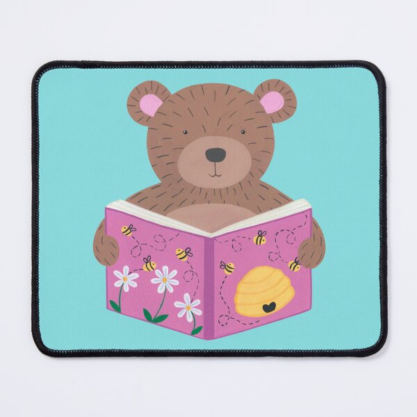 Item preview, Animals with books part 4 - Bear reading bee book designed and sold by NashTheArtist.