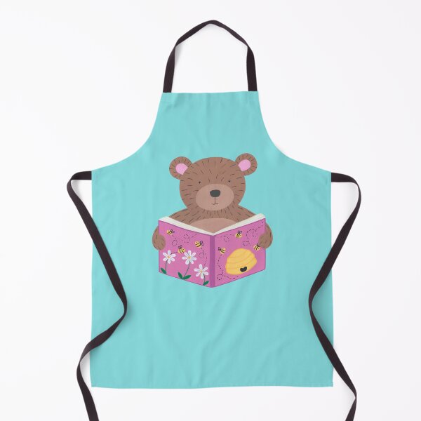 Item preview, Animals with books part 4 - Bear reading bee book designed and sold by NashTheArtist.