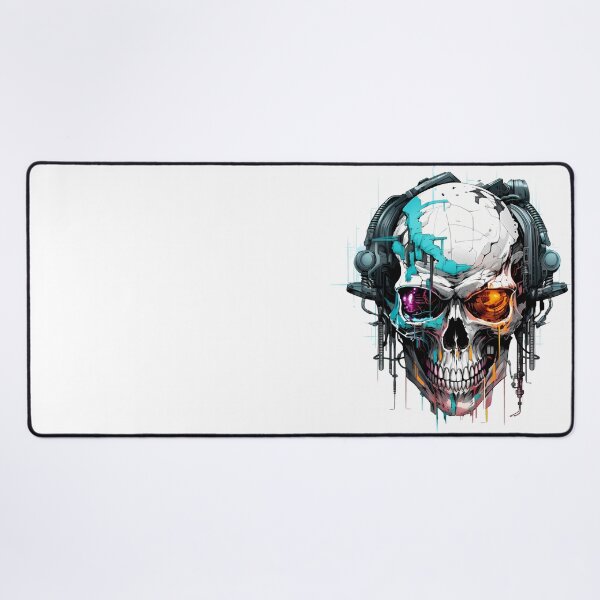 Item preview, Cyberpunk Skull in Neon Colors designed and sold by SchorlCraft.
