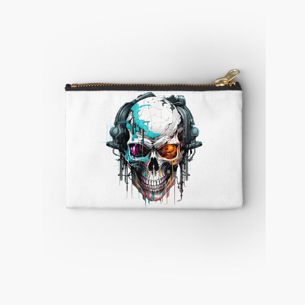 Item preview, Cyberpunk Skull in Neon Colors designed and sold by SchorlCraft.