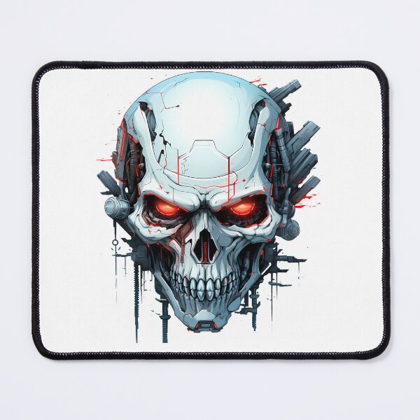 Item preview, Cyberpunk Skull in Neon Colors designed and sold by SchorlCraft.