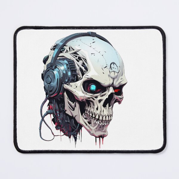 Item preview, Cyberpunk Skull in Neon Colors designed and sold by SchorlCraft.