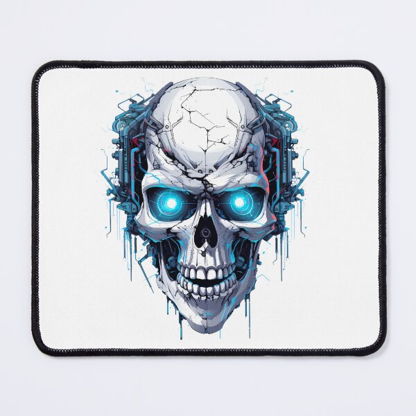 Item preview, Cyberpunk Skull in Neon Colors designed and sold by SchorlCraft.
