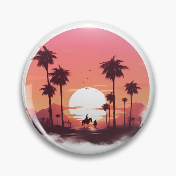 Item preview, Palm Tree Sunset with Horses designed and sold by LucasMinimal.