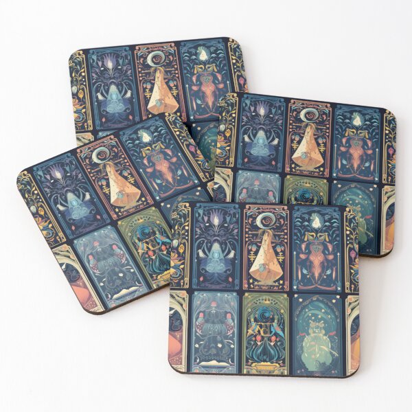 Aperçu de l'œuvre Cartes de Tarot mystiques créée et vendue par Moventur.