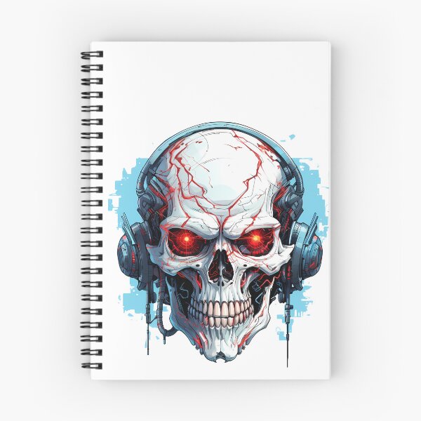 Item preview, Cyberpunk Skull in Neon Colors designed and sold by SchorlCraft.