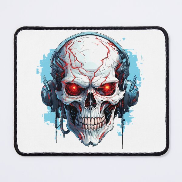 Item preview, Cyberpunk Skull in Neon Colors designed and sold by SchorlCraft.
