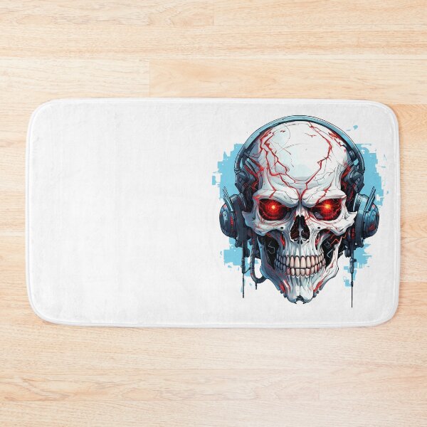 Item preview, Cyberpunk Skull in Neon Colors designed and sold by SchorlCraft.