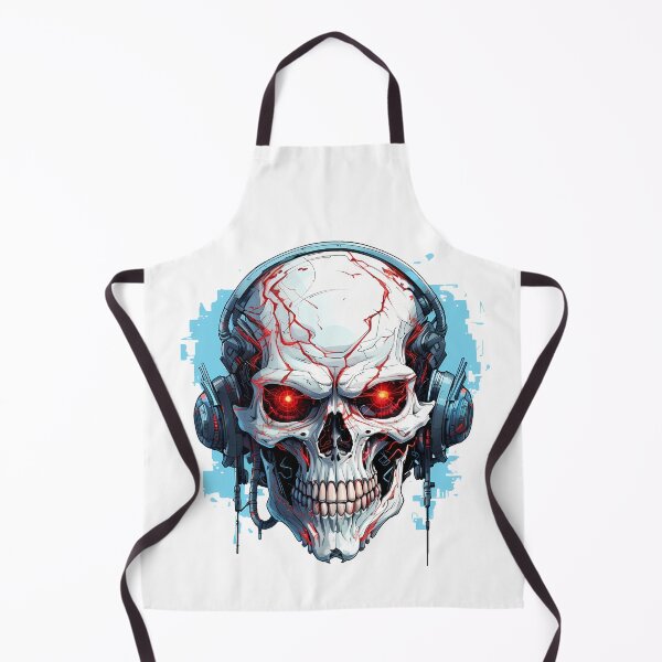 Item preview, Cyberpunk Skull in Neon Colors designed and sold by SchorlCraft.