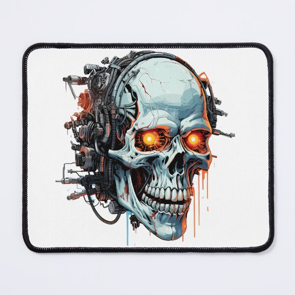 Item preview, Cyberpunk Skull in Neon Colors designed and sold by SchorlCraft.