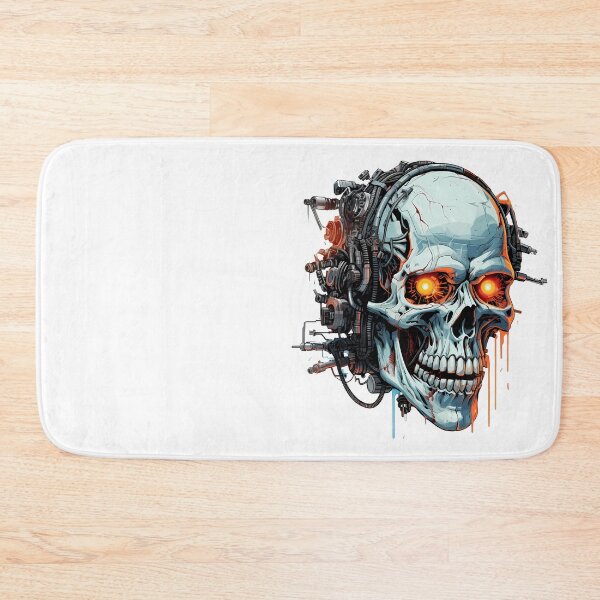 Item preview, Cyberpunk Skull in Neon Colors designed and sold by SchorlCraft.