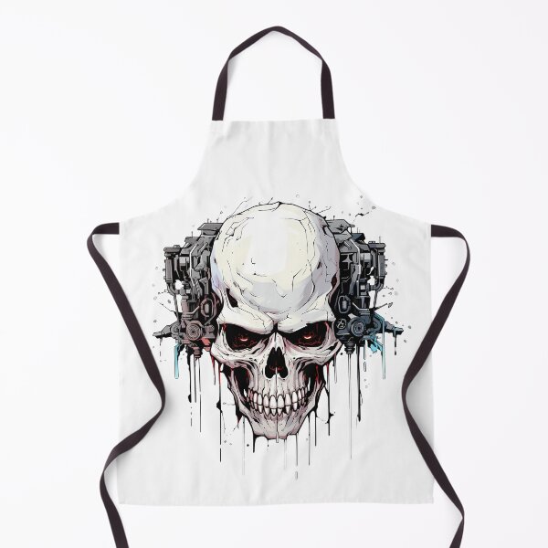 Item preview, Cyberpunk Skull in Neon Colors designed and sold by SchorlCraft.