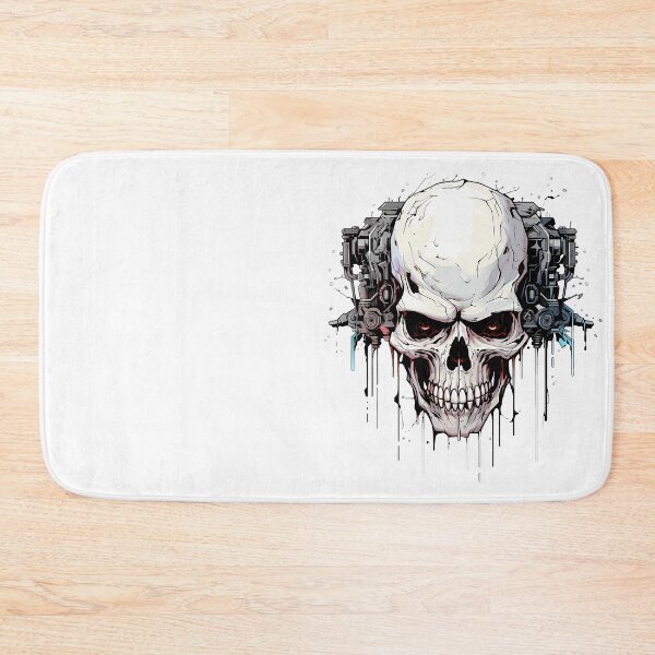 Item preview, Cyberpunk Skull in Neon Colors designed and sold by SchorlCraft.