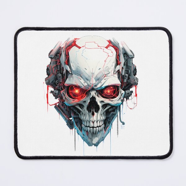 Item preview, Cyberpunk Skull in Neon Colors designed and sold by SchorlCraft.