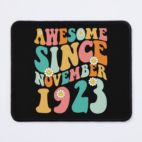 Item preview, Awesome Since November 1923 | Made In 1923 | Retro Groovy Birthday designed and sold by Christina-grich.