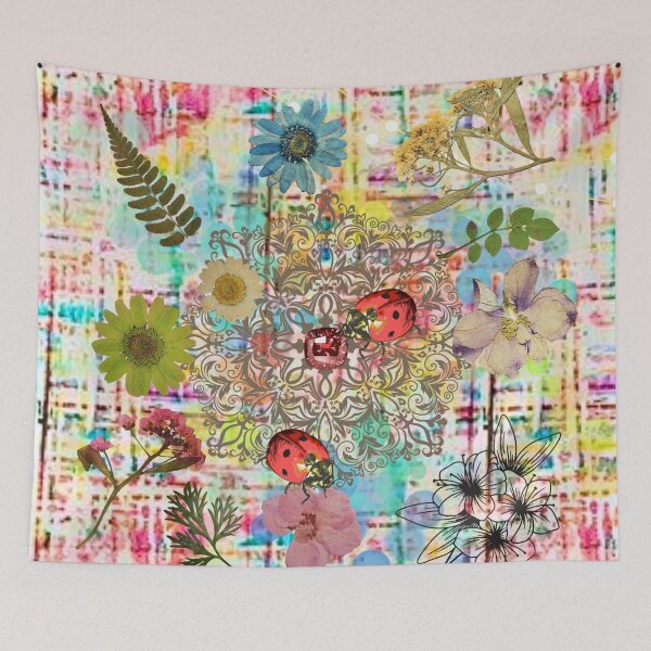 Item preview, Pink Plaid Ladybugs Paradise designed and sold by lindosilks.