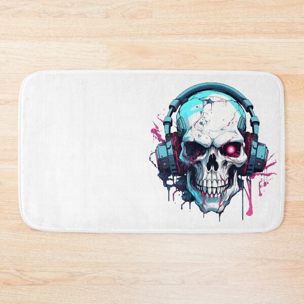 Item preview, Cyberpunk Skull in Neon Colors designed and sold by SchorlCraft.