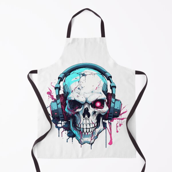 Item preview, Cyberpunk Skull in Neon Colors designed and sold by SchorlCraft.