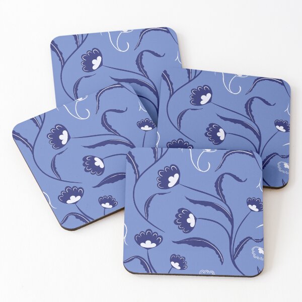 Item preview, Blue Flowers fantasy pattern designed and sold by Giulia Massai.