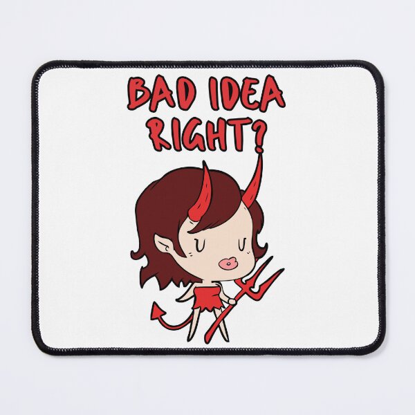 Item preview, Bad idea right - Cartoon devil designed and sold by ElLocoMus.