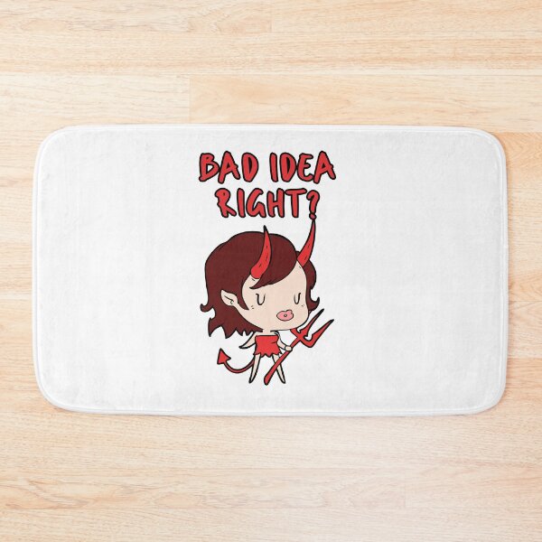 Item preview, Bad idea right - Cartoon devil designed and sold by ElLocoMus.