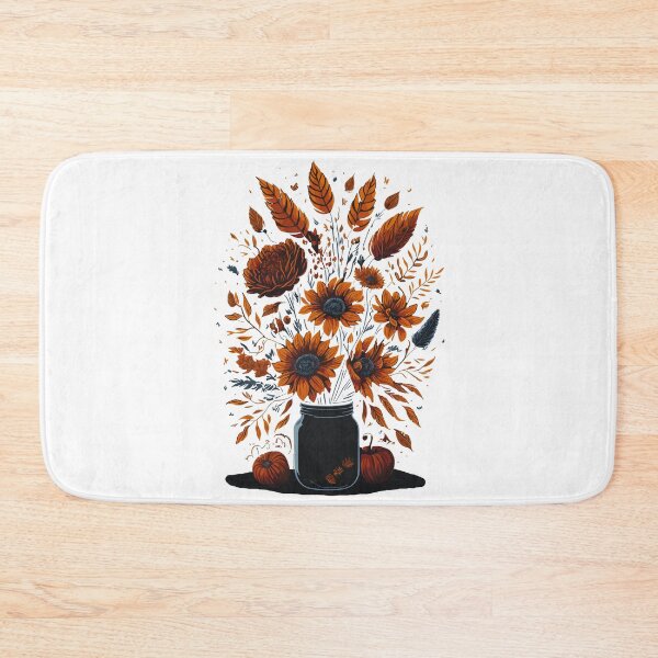 Item preview, Flowers in mason jar, nature art designed and sold by Top-Bot.