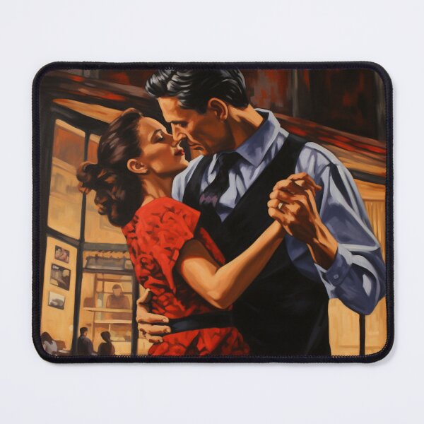 Artikel-Vorschau von Paar tanzt Tango auf einer Milonga - Acrylkunst - Digitale Kunst, designt und verkauft von SeraphimDesigns.