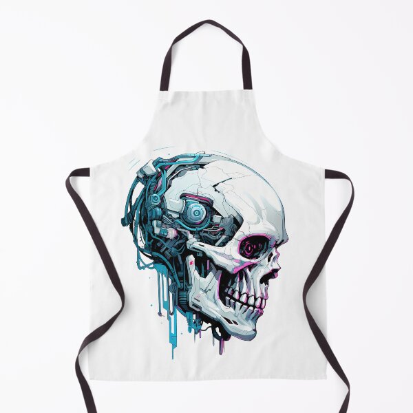 Item preview, Cyberpunk Skull in Neon Colors designed and sold by SchorlCraft.