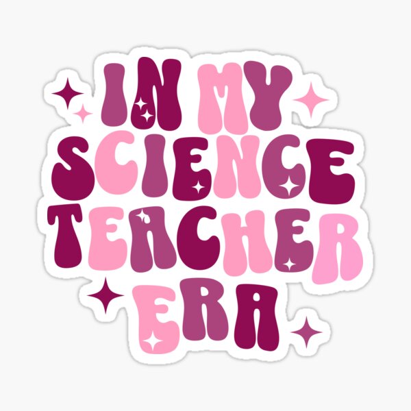 Item preview, Science Teacher | In My Science Teacher Era | Funny Teacher | Retro | Groovy Pink | Biology Chemistry Physics designed and sold by ShoniwDesigns.