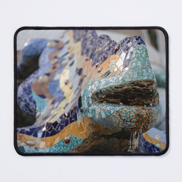 Item preview, salamander Gaudi earthenware mosaic designed and sold by Nebulae-Art.