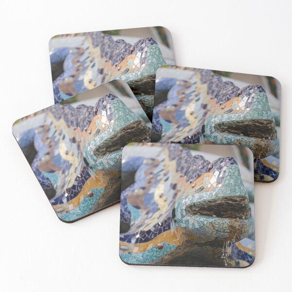 Item preview, salamander Gaudi earthenware mosaic designed and sold by Nebulae-Art.