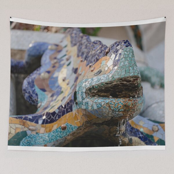 Item preview, salamander Gaudi earthenware mosaic designed and sold by Nebulae-Art.