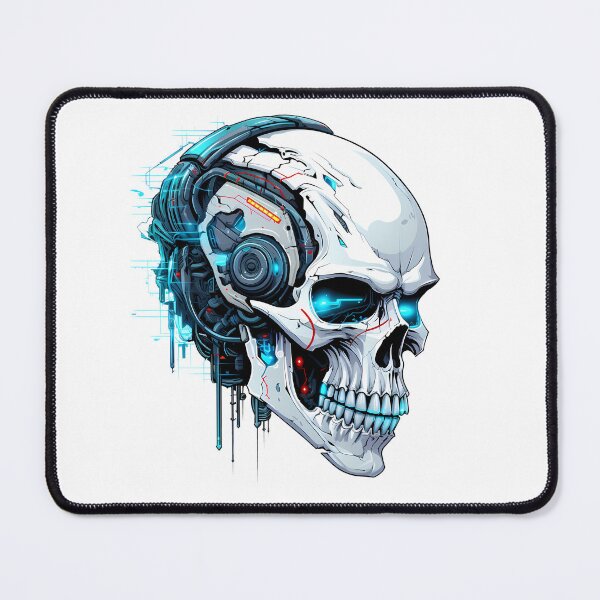 Item preview, Cyberpunk Skull in Neon Colors designed and sold by SchorlCraft.