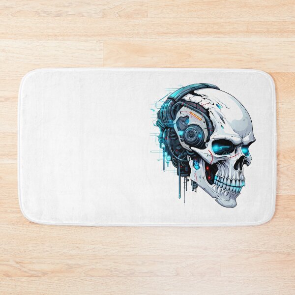 Item preview, Cyberpunk Skull in Neon Colors designed and sold by SchorlCraft.