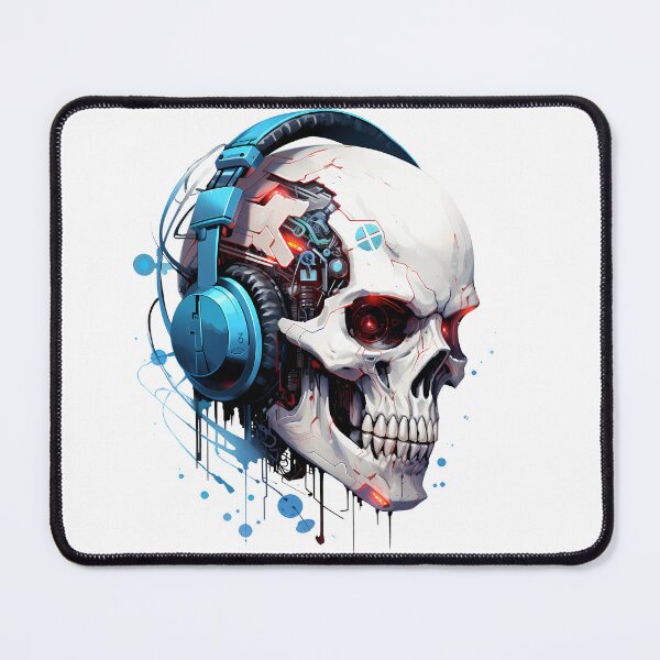 Item preview, Cyberpunk Skull in Neon Colors designed and sold by SchorlCraft.