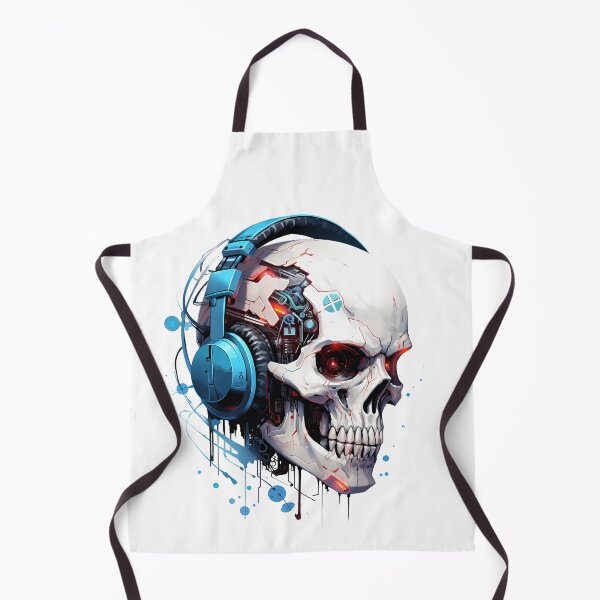Item preview, Cyberpunk Skull in Neon Colors designed and sold by SchorlCraft.