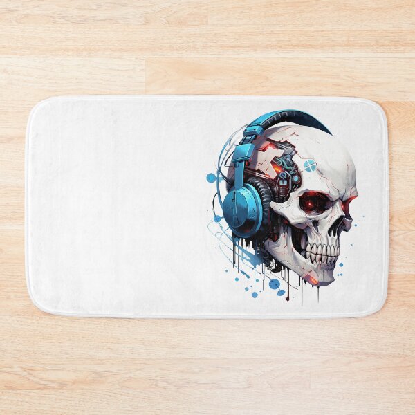 Item preview, Cyberpunk Skull in Neon Colors designed and sold by SchorlCraft.