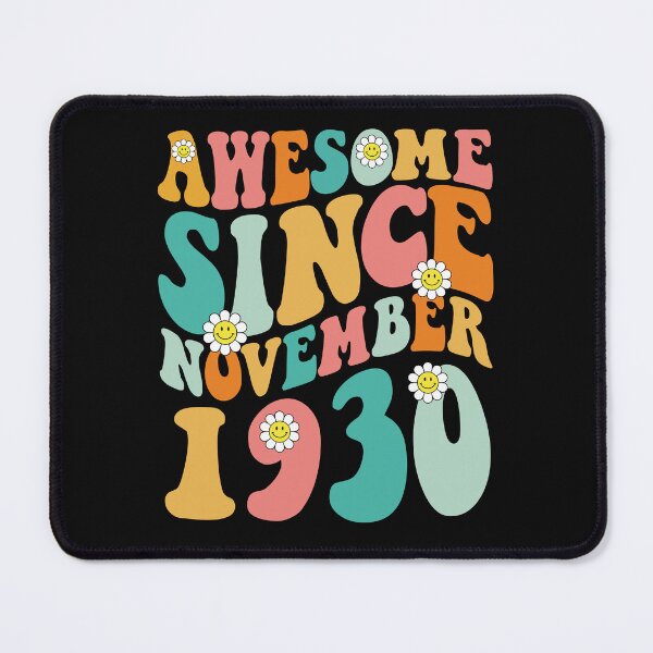 Item preview, Awesome Since November 1930 | Made In 1930 | Retro Groovy Birthday designed and sold by Christina-grich.
