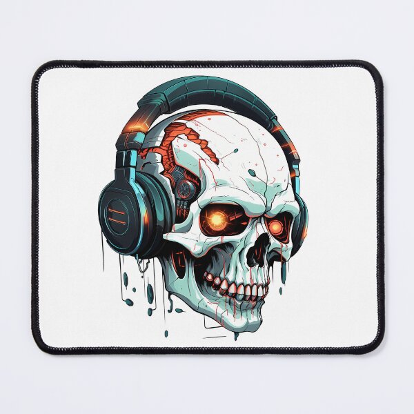 Item preview, Cyberpunk Skull in Neon Colors designed and sold by SchorlCraft.