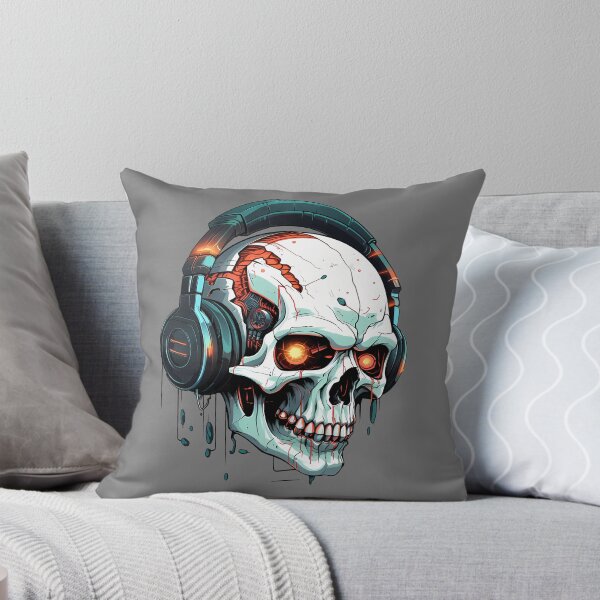 Item preview, Cyberpunk Skull in Neon Colors designed and sold by SchorlCraft.